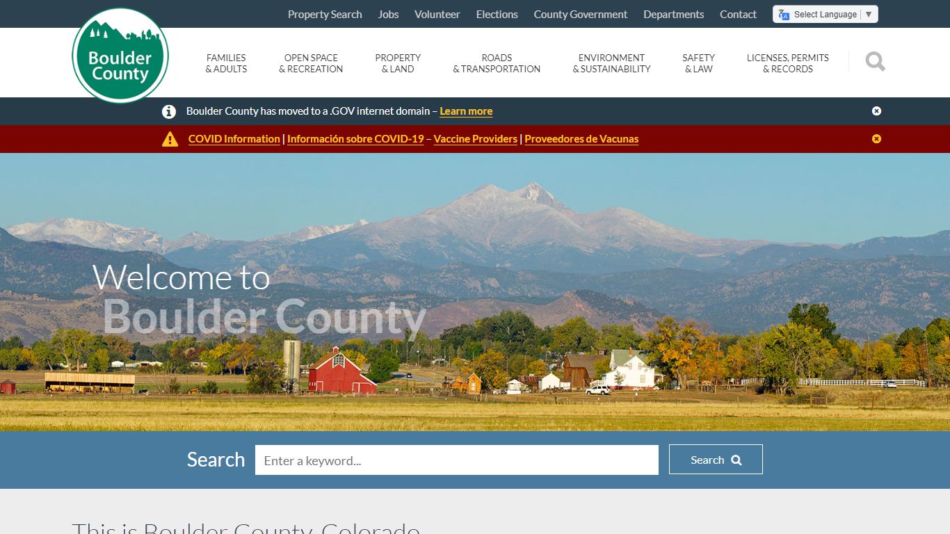 Home - Boulder County